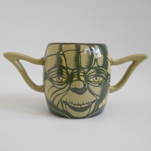 Disney Parks Yoda Head Mug Star Wars Raised 3D Face Ear Handles - £22.13 GBP