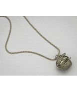 .925 Sterling Silver Sewing Basket Pendant - $194.23 CAD