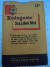 Vintage Kodagugide Snapshot Dial  - $3.99