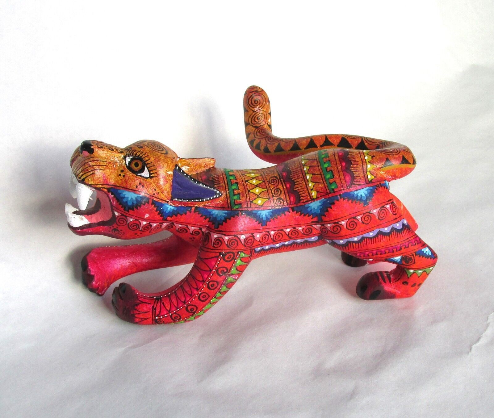 Primary image for Puma Jaguar Alebrije Handmade Copal Wood Carving from Oaxaca, Mexico