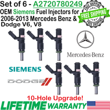 OEM x6 Siemens DEKA 10Hole Upgrade Fuel Injectors For 2007-2008 Sprinter 2500 V6 - $138.59