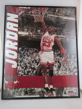 Vintage Michael Jordan Poster - By Star Line From 1990 -Black and White - Framed - £55.02 GBP