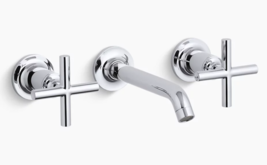 Kohler T14413-3-CP Purist Wall-Mount Bathroom Faucet - Polished Chrome - £248.49 GBP