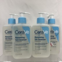 (4) Cerave Sa Renewing Cl EAN Ser Normal Fragrance Free Exfoliate Smoothing ￼ 8 Oz - £32.16 GBP