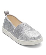 TOMS Alpargata Sneaker, Silver Iridescent Glimmer, 5 US Unisex Big Kid - $44.04 CAD