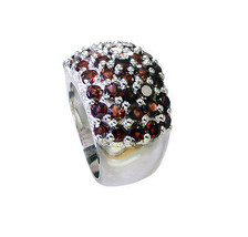Riyo Garnet How To Make Silver Jewellery Silver Star Ring Sz 7 Srgar7-26221 - £46.03 GBP