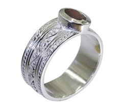 Riyo Red 925 sterling silver Garnet Ring mesmeric designer handmade jewelry SRGA - £15.24 GBP