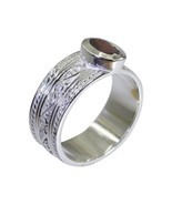 Riyo Red 925 sterling silver Garnet Ring mesmeric designer handmade jewe... - $26.10 CAD