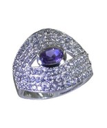 Riyo Purple 925 sterling silver Amethyst Ring nubile princess jewelry st... - $32.03 CAD