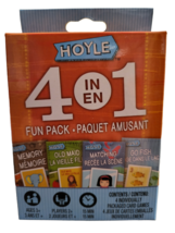Hoyle 4 In 1 Card Games - New - Memory / Old Maid / Matching / Go Fish - £11.78 GBP