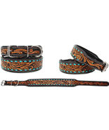 Tooled Padded Leather Dog Puppy Collar 60200 - $47.51+
