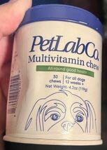 PetLabCo.(PetLab Co) MULTIVITAMIN CHEW For Dogs - 30 pork Chews - 12/2026! - $23.51