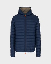 Save The Duck Men&#39;s GIGA Hooded Lightweight Jacket in Navy $178, Sz XL, ... - $123.74