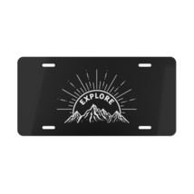EXPLORE Aluminum Vanity Plate 12&quot; x 6&quot; with Predrilled Holes for Persona... - $19.57