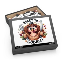 Personalised/Non-Personalised Puzzle, Thanks Giving,  Turkey, Ready To Gobble, a - £19.94 GBP+