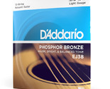 D&#39;Addario EJ38 12-String Phosphor Bronze Light 10-47 Acoustic Guitar Str... - £20.60 GBP
