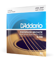 D&#39;Addario EJ38 12-String Phosphor Bronze Light 10-47 Acoustic Guitar Str... - $24.99
