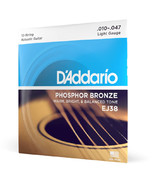 D&#39;Addario EJ38 12-String Phosphor Bronze Light 10-47 Acoustic Guitar Str... - £20.74 GBP