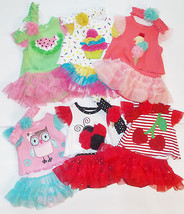 Starting Out Infant Girls 3pc Outfit Headband, Shirt and Skort Sizes NB ... - £10.50 GBP