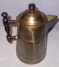 Antique Primitive Wood Handle Copper Bottom Coffee Pot Boiler - £15.77 GBP