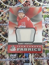 2012-13 UPPER DECK SP GAME USED DANY HEATLEY UD TEAM CANADA FABRICS JERSEY - $2.99