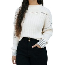 Miou Muse stitched sweater in Cream - £43.89 GBP