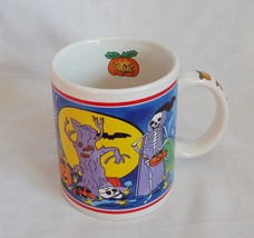 Halloween Coffee Cup Mug Skeleton Pumpkin Spider Webs Bat Jack o Lantern - £1.56 GBP