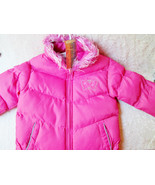 Girls Child Coat Jacket Vintage NOS Pink Sz 8 Winter Puffy Padded Ski Ja... - $1,223.53 MXN