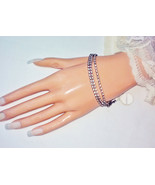 Multi Strand CZ Diamond Tennis Bracelet Vintage Domenico Designer Cubic ... - $1,397.39 MXN