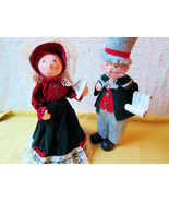 Christmas Caroling Dolls Vintage Dickens A Christmas Carol Victorian Sin... - £47.78 GBP