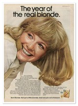 Clairol Born Blonde Hair Color Smiling Woman Vintage 1972 Full-Page Maga... - £7.62 GBP