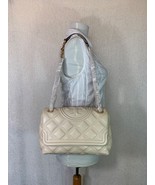 NEW Tory Burch Cream Soft Fleming Convertible Shoulder Bag $598 - $598.00