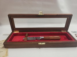 Box Exhibitor IN Wood for Knives Wood Display Case For Knives Coins-
sho... - $51.73