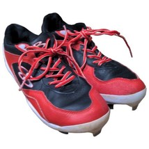 Womens BOOMBAH Fastpitch Softball Baseball Metal Cleats Red/Black/White ... - £14.53 GBP