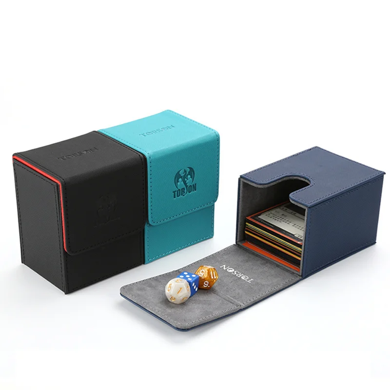 80+ Pu Card Deck Storage Box Durable Tcg Ocg Card Storage Magic Pkm Mtg Ygo Card - £11.97 GBP