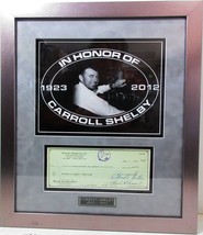 Carroll Shelby Framed Autograph Check #1028 dtd Dec 7 1962 - £787.25 GBP
