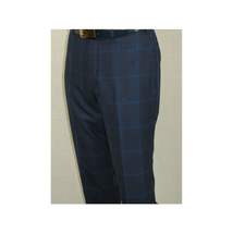 Men TALLIA Suit Wool Blend English Glen Plaid Classic 2Button VDVA2SVX0026 Blue image 11