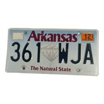 Arkansas The Natural State 2012 US Car License Plate Tag Number 361 WJA ... - £17.17 GBP