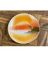 Old Hand Painted Landscape SAUCER ONLY Porcelain Made in Japan Windmill ... - £6.20 GBP