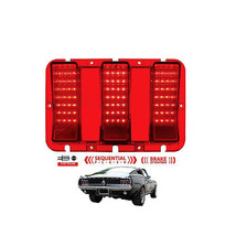 67 68 Ford Mustang Red LED Sequential Rear Tail Brake Stop Light Lamp Lens - £58.97 GBP