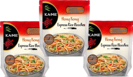 Ka-Me Fresh Cooked Gluten Free Rice Noodles, 3-Pack 10.6 oz. Pouch - £23.55 GBP