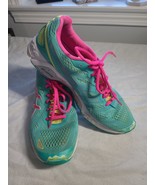 ASICS Gel-DS Trainer 19 T455N Running Sneaker Neon Pink &amp; Aqua Size 10.5... - £5.77 GBP