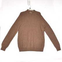 Joseph Abboud Men&#39;s 1/4 Zip Brown Sweater Size XL - $16.91