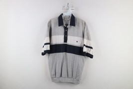 Vtg 90s Streetwear Mens Medium Faded Color Block Collared Pullover Polo ... - £35.37 GBP