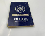 1990 Buick LeSabre Owners Manual Handbook OEM G03B52058 - £28.31 GBP