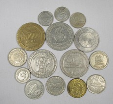 15 Various Vintage Gamling Casino Tokens All Different C2288 - £16.60 GBP