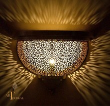 Luxury moroccan wall light fixture, lampshade wall sconce, wall decor, s... - $190.00