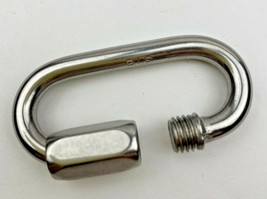 Stainless Steel 316 Quick Link Carabiner Screw Locking 3/16 &quot;*** PACK OF 10 - £25.74 GBP