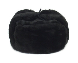 Authentic Russian Military Faux Fur Black Ushanka Hat - $31.10+