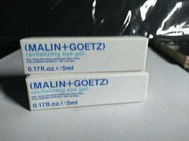 2-PACK MALIN+GOETZ Revitalizing Eye Gel MARINE EXTRACT, 0.17 FL OZ NIB - $12.75